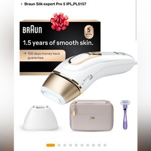 Silk expert Pro 5 IPL with Precision Cap At-home Alt. to Laser Hair Removal